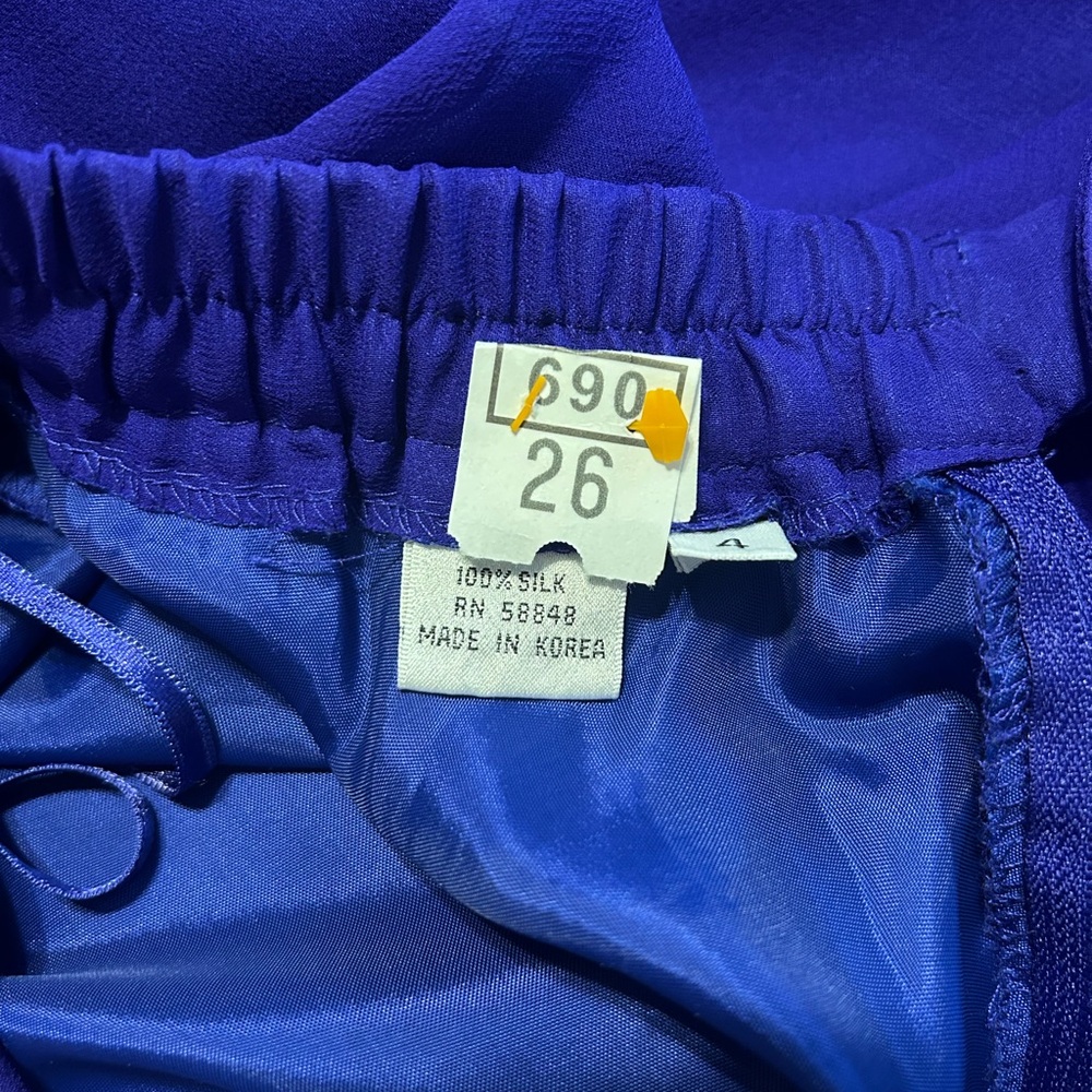 Elegant Purple Silk Maxi Skirt - Picture 3 of 3